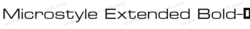 Microstyle Extended Bold字体转换